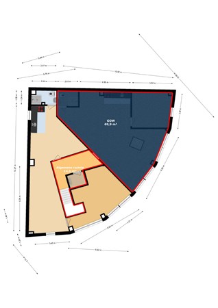 Floorplan - Zamenhofdreef 19A, 3562 JT Utrecht